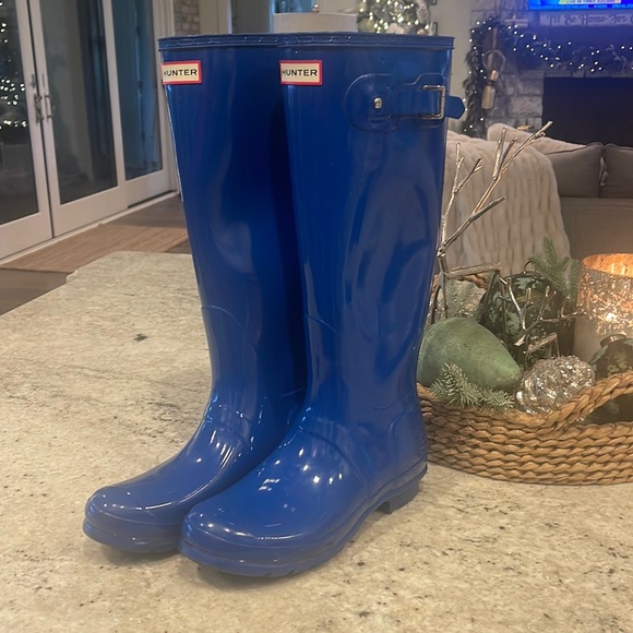 Hunter Shoes Hunter Rain Boot In Blue Poshmark